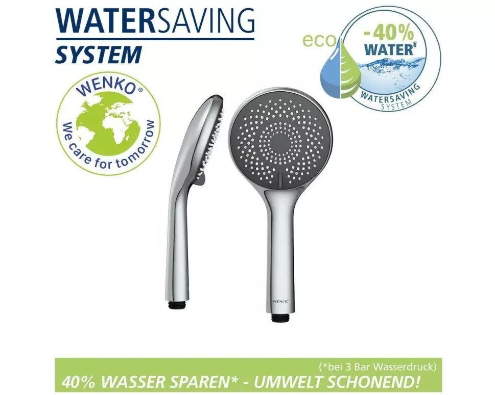 Wenko Brauseset Watersaving Chrom