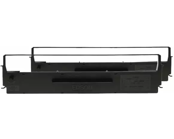 EPSON SIDM Black Ribbon Cartridge for LX-300 / + / II / 4xx / 8xx FX-8xx Dualpack C13S015614