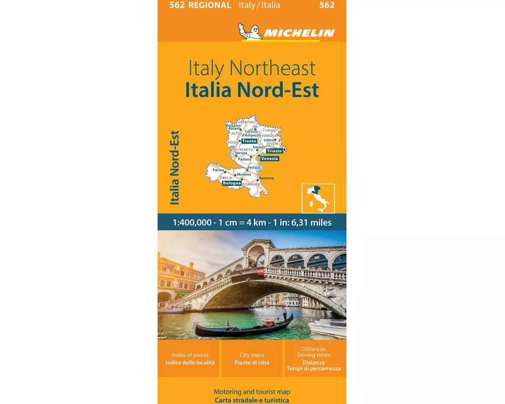 Italy Northeast - Michelin Regional Map 562