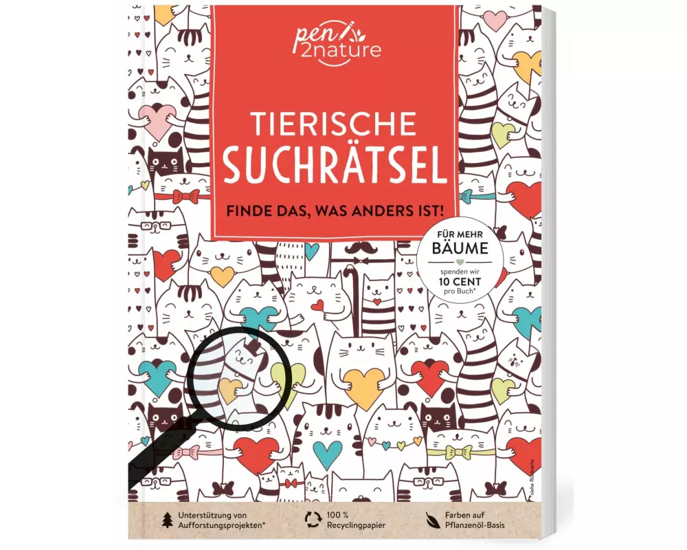 Tierische Suchrätsel - Finde das, was anders ist!