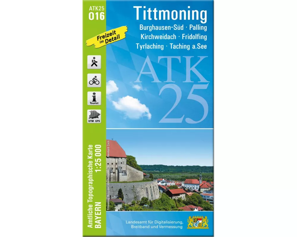 ATK25-O16 Tittmoning (Amtliche Topographische Karte 1:25000)