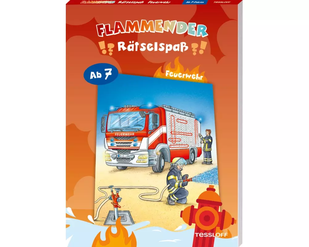 Flammender Rätselspaß. Feuerwehr