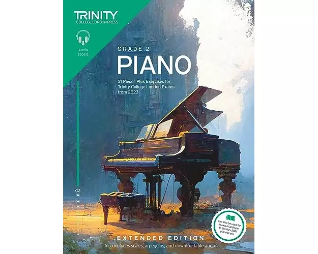Trinity College London Piano Exam Pieces Plus Exercises from 2023: Grade 2: Extended Edition