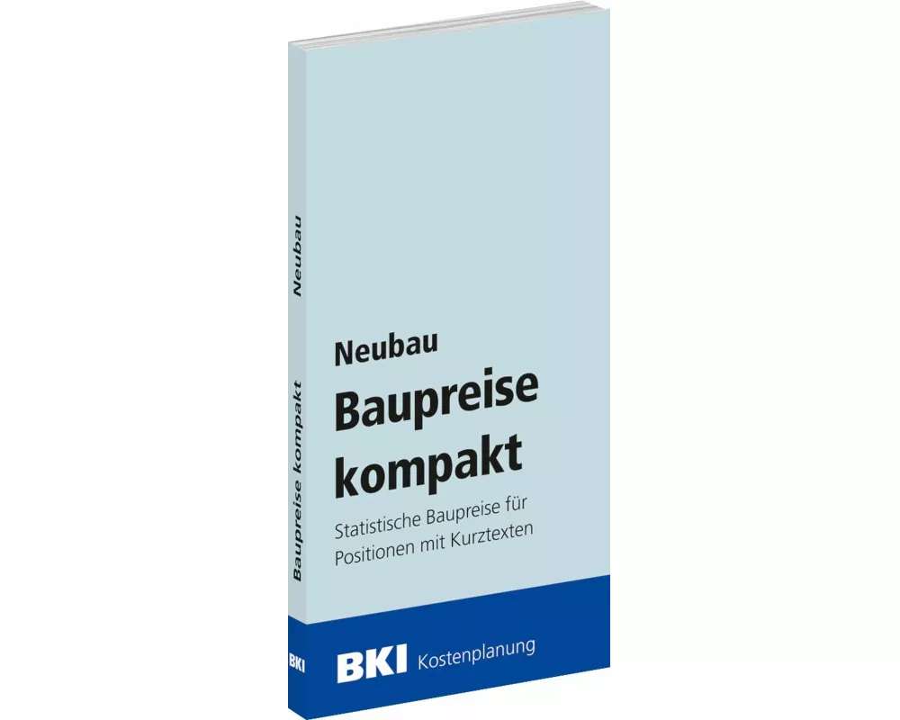 BKI Baupreise kompakt Neubau 2025