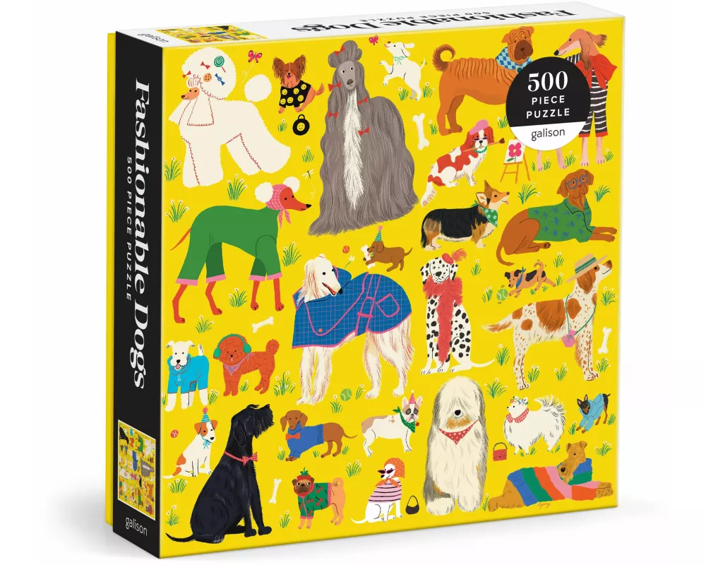 Fashionable Dogs 500 Piece Puzzle