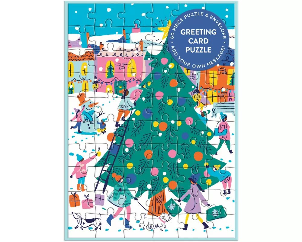 Merry & Bright Greeting Card Puzzle
