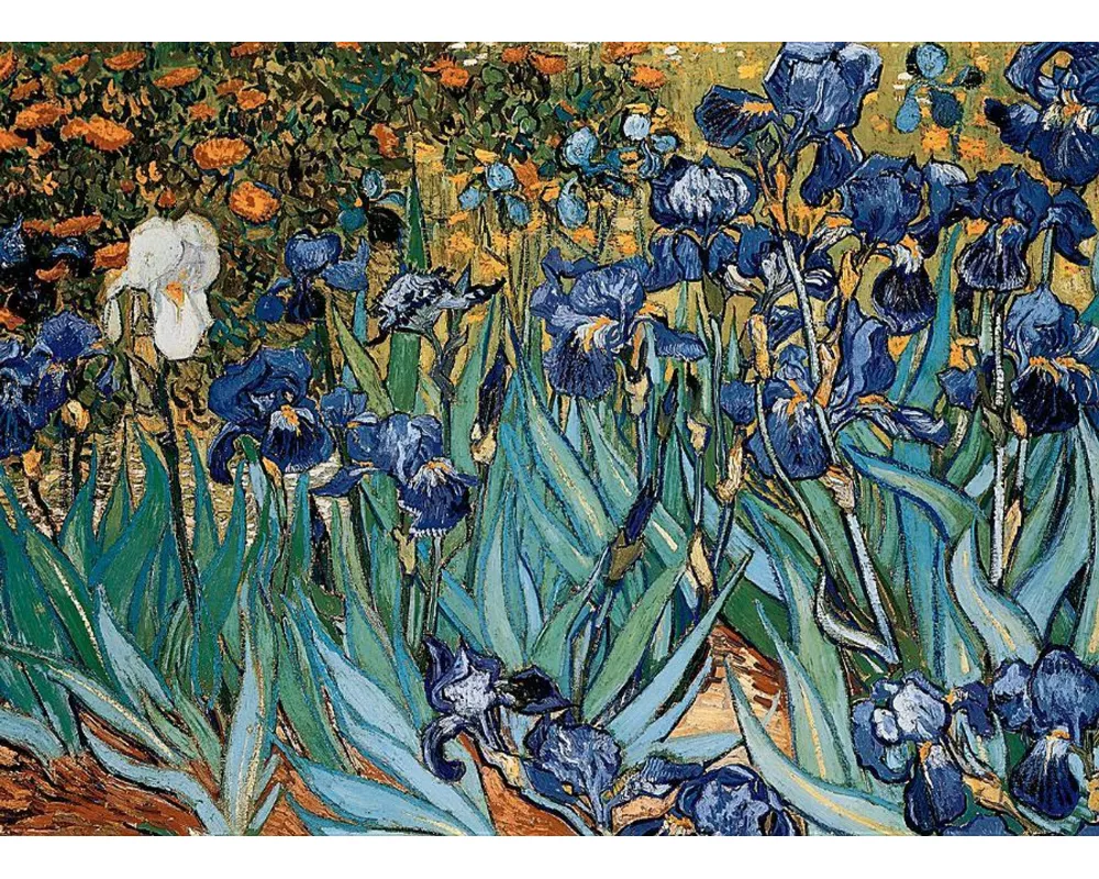 Puzzle 1000 Teile - van Gogh V: Irises by Vincent van Gogh