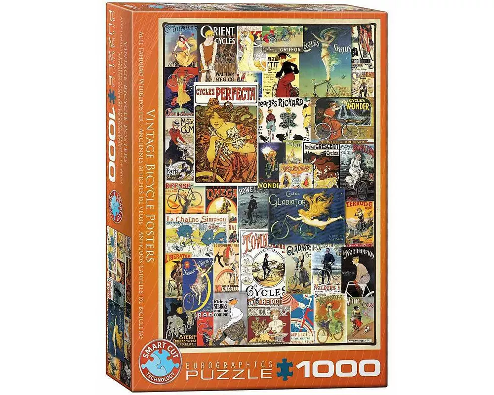 Puzzle 1000 Teile - Vintage Bicycle Posters