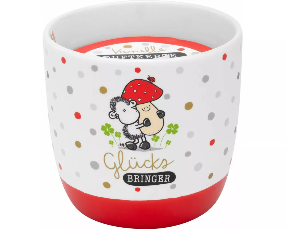 Kerze Motiv 'Glücksbringer'