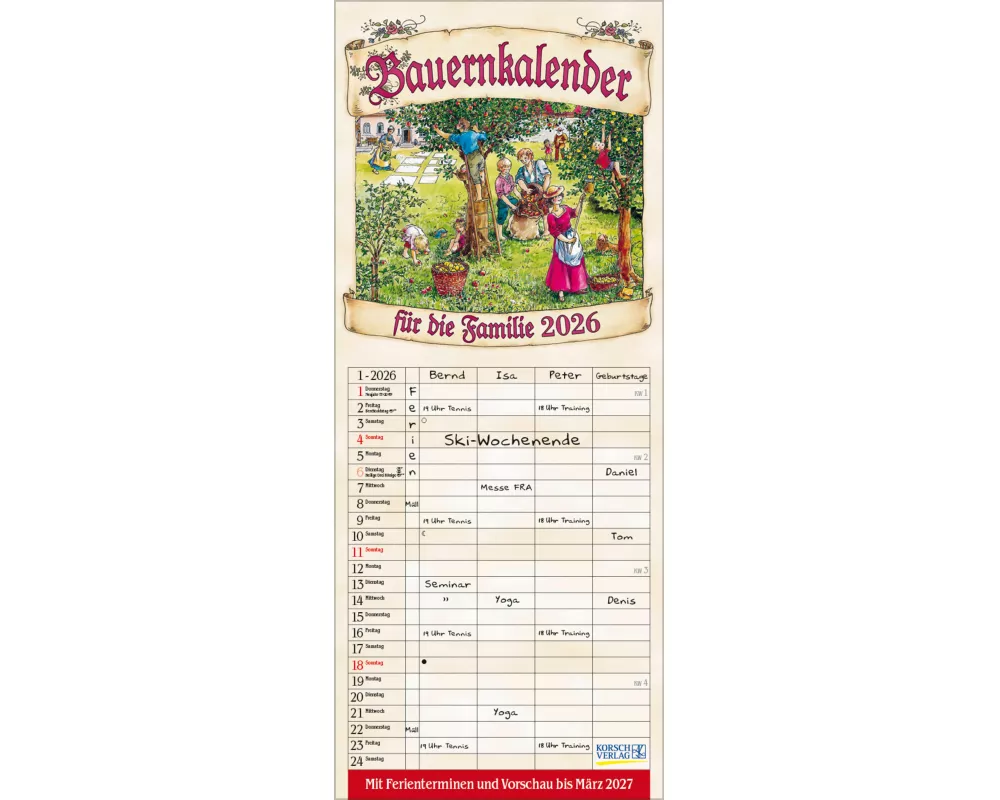 Bauernkalender 2026