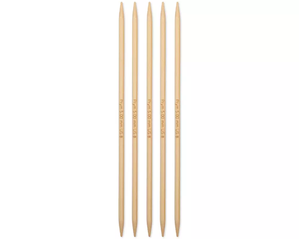 Prym 1530 Strumpfstricknadel BAMBUS 5.00 mm, 20 cm