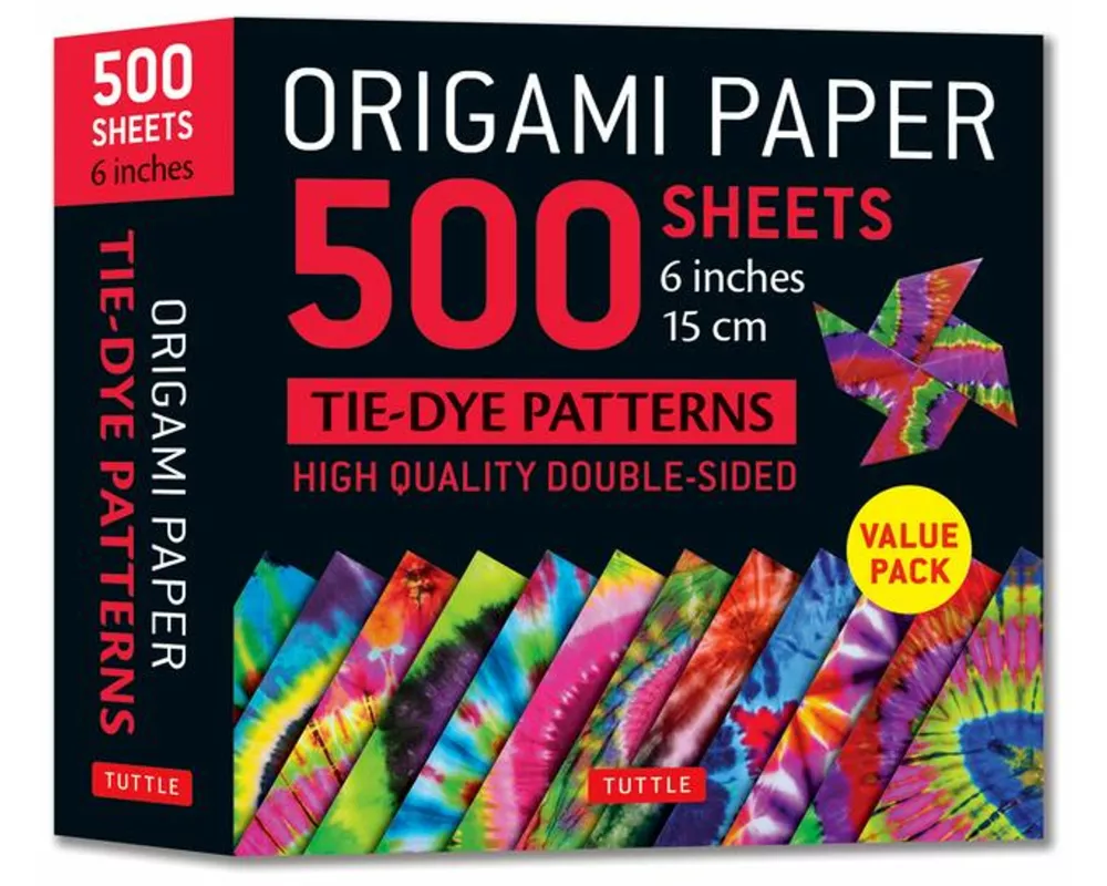 Origami Paper 500 sheets Tie-Dye Patterns 6" (15 cm)