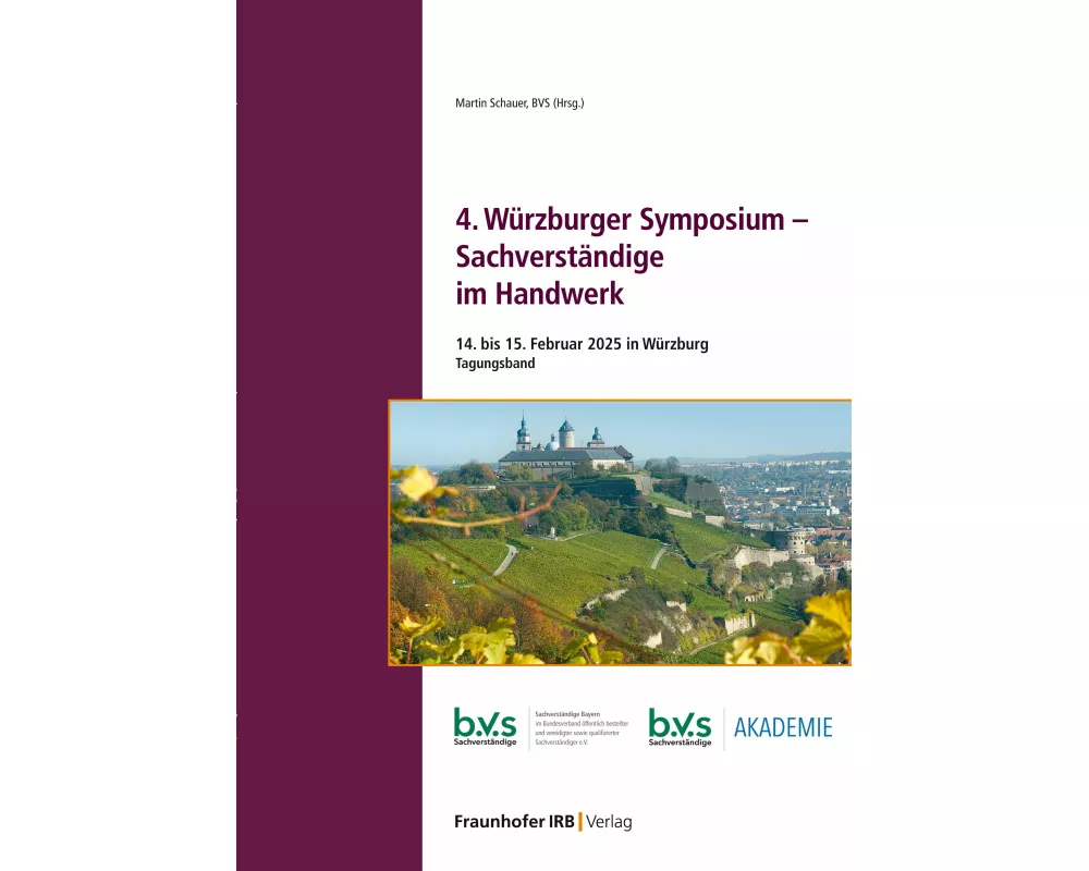 4. Würzburger Symposium - Sachverständige im Handwerk