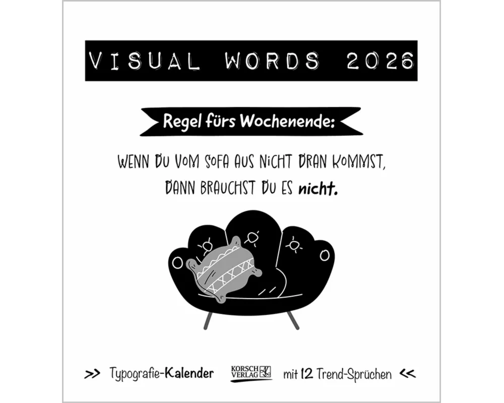 Visual Words Black 2026