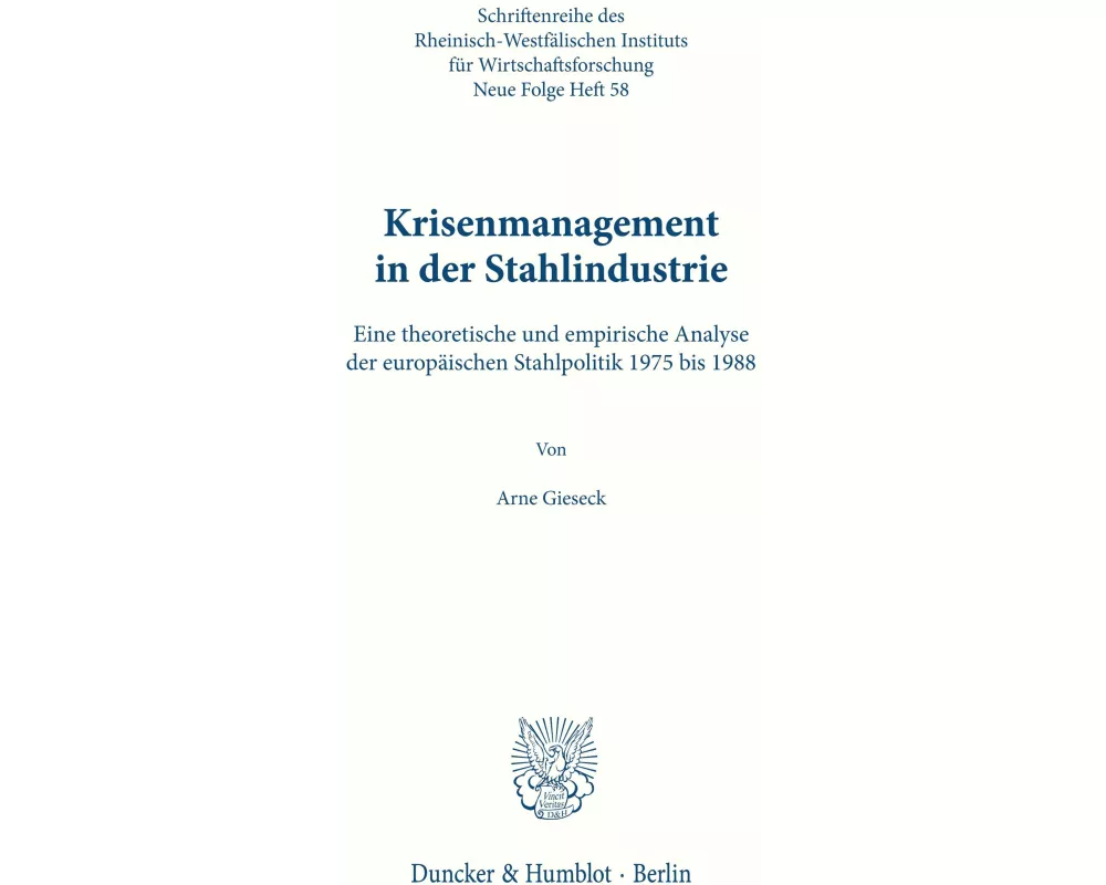 Krisenmanagement in der Stahlindustrie