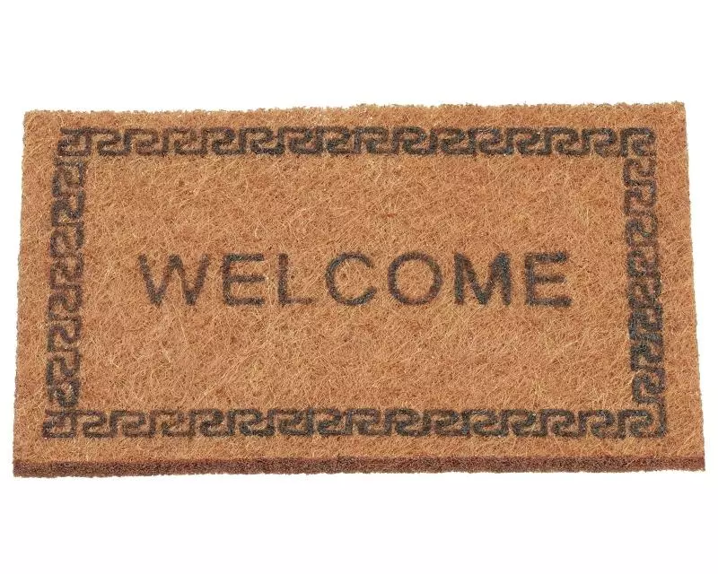 HobbyFun Mini-Utensilien Fussmatte Welcome Braun