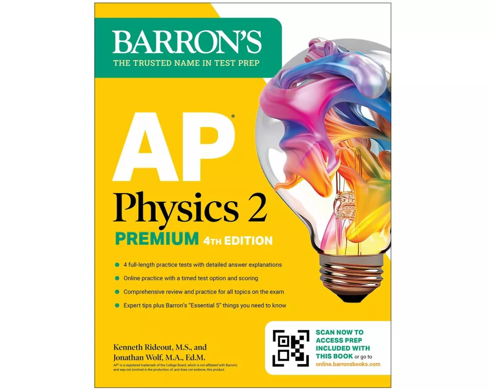 AP Physics 2 Premium, Fourth Edition: Prep Book with 4 Practice Tests + Comprehensive Review + Online Practice (2025)