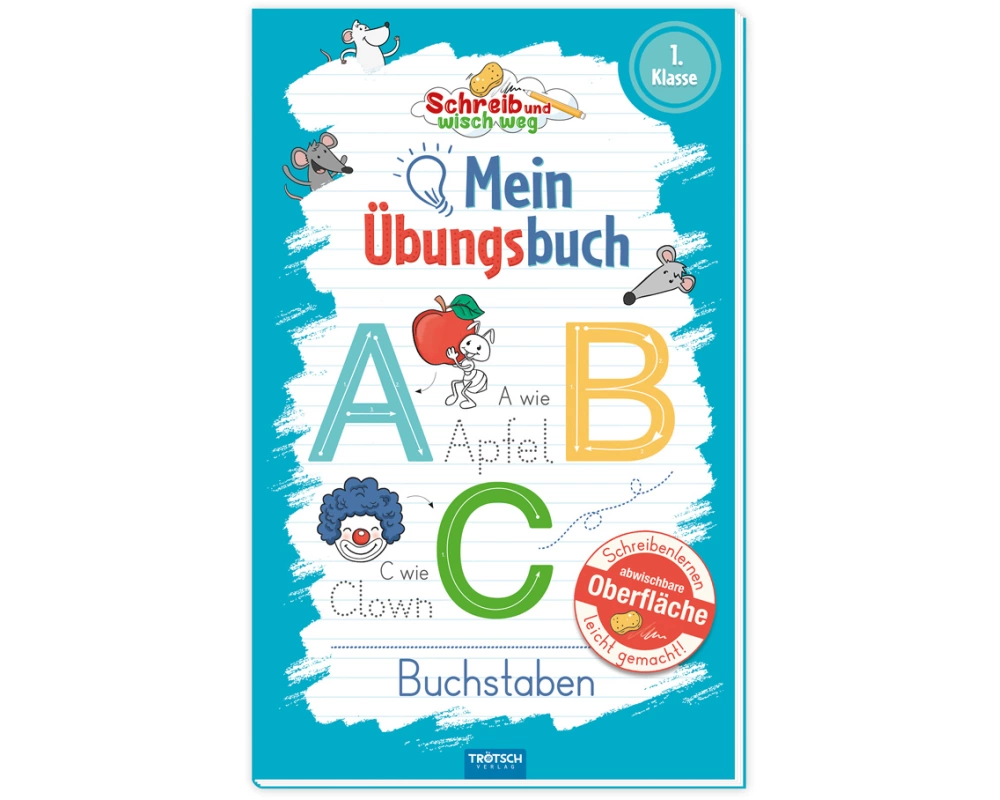 Trötsch Mein Übungsbuch Schreib und wisch weg Buchstaben