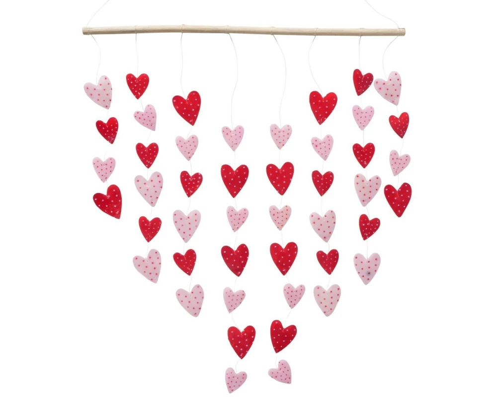 Boltze Windspiel Herzen Milena 105 cm