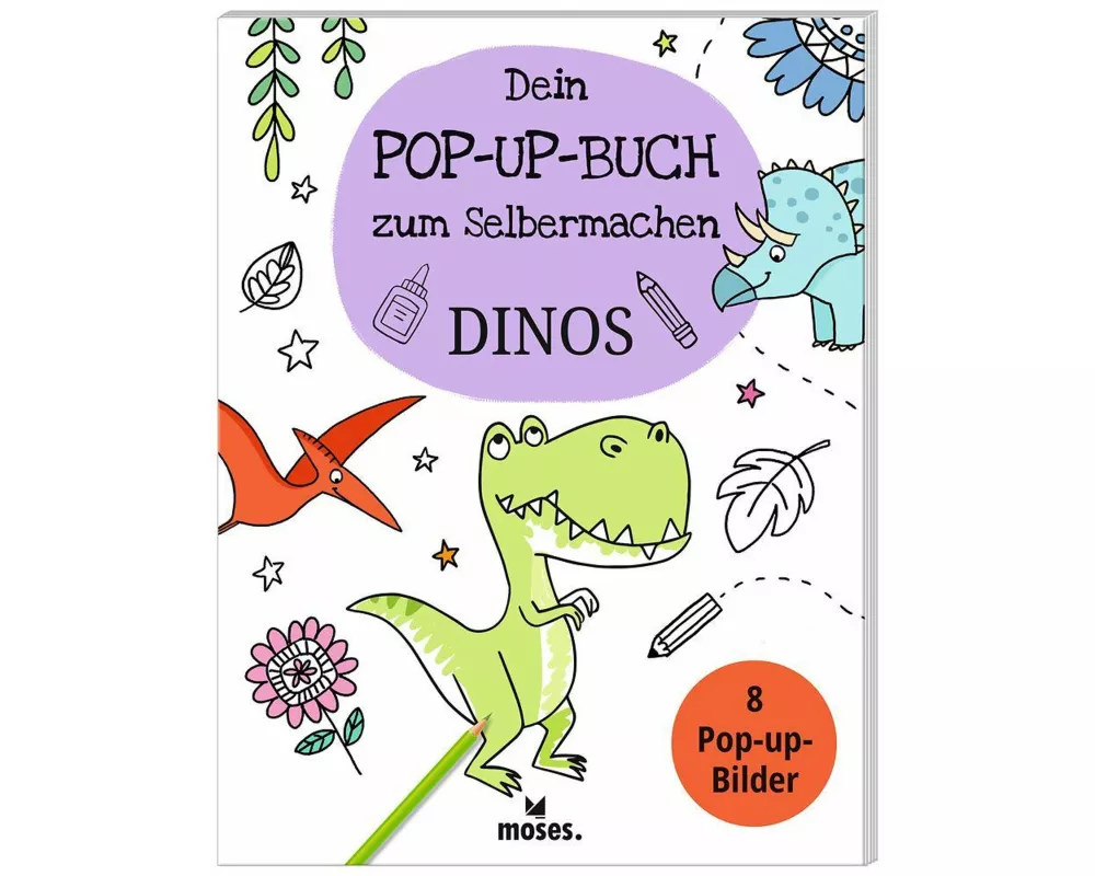 Dein Pop-Up Buch zum Selbermachen Dinos