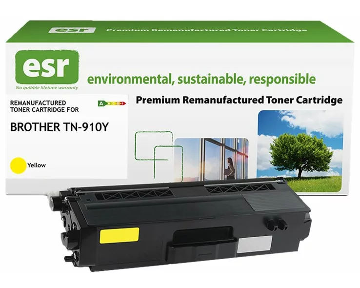 ESR Toner cartridge compatible with Brother TN-910Y yellow remanufactured 9.000 pages