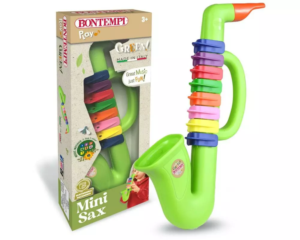 Bontempi Musikinstrument Saxophon 28 cm, 8 Tasten