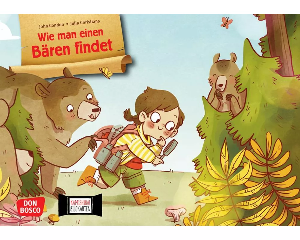 Wie man einen Bären findet. Kamishibai Bildkartenset