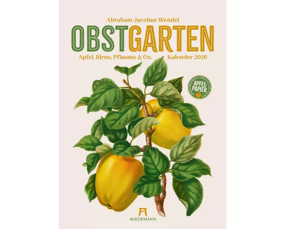 Obstgarten Kalender 2026 | Apfel, Birne, Pflaume & Co