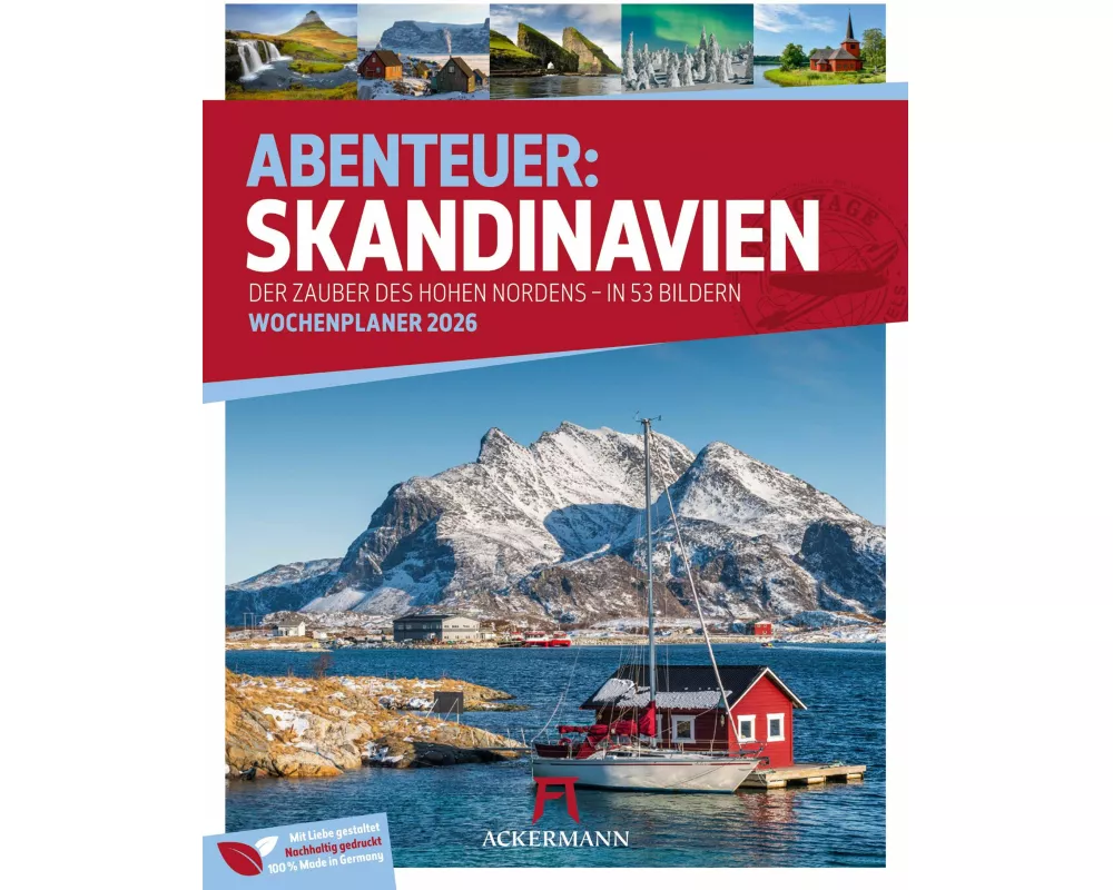 Skandinavien Wochenplaner Kalender 2026 | Der Zauber des hohen Nordens