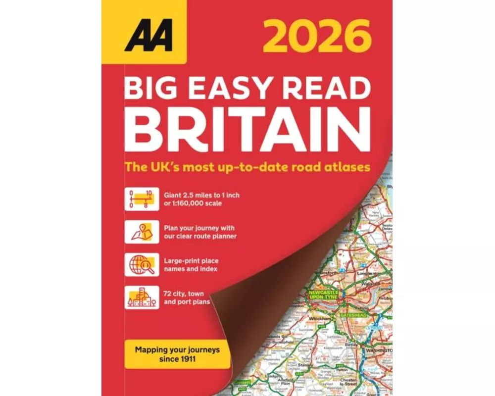 AA Big Easy Read Atlas Britain 2026