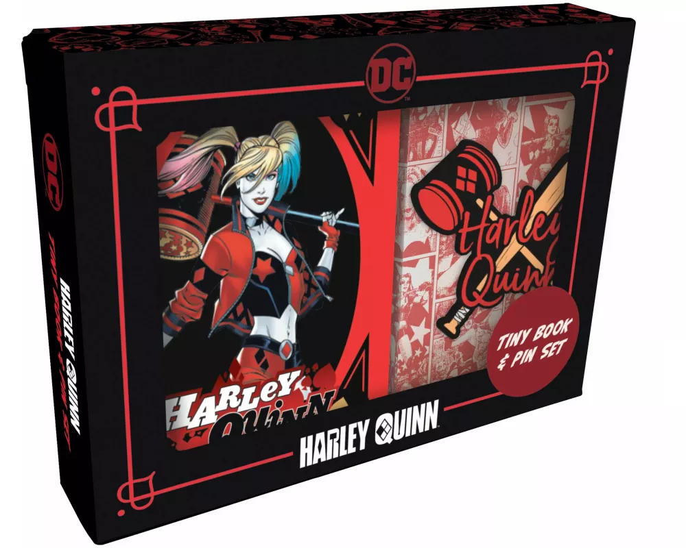 DC Comics: Harley Quinn Tiny Book and Pin Set