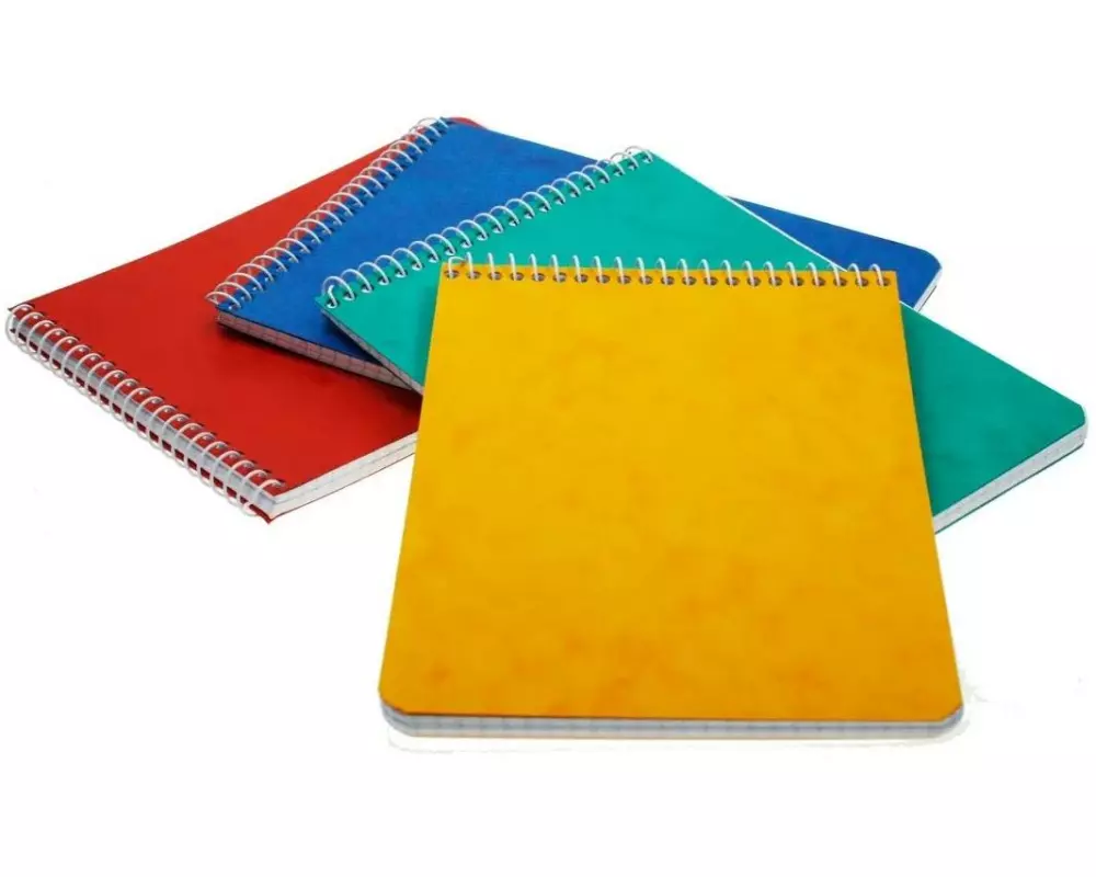 Büroline Notizheft 11.1 x 7.6 cm Quer, kariert, assortiert