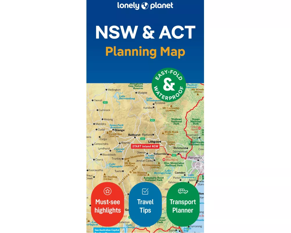 Lonely Planet New South Wales & ACT Planning Map