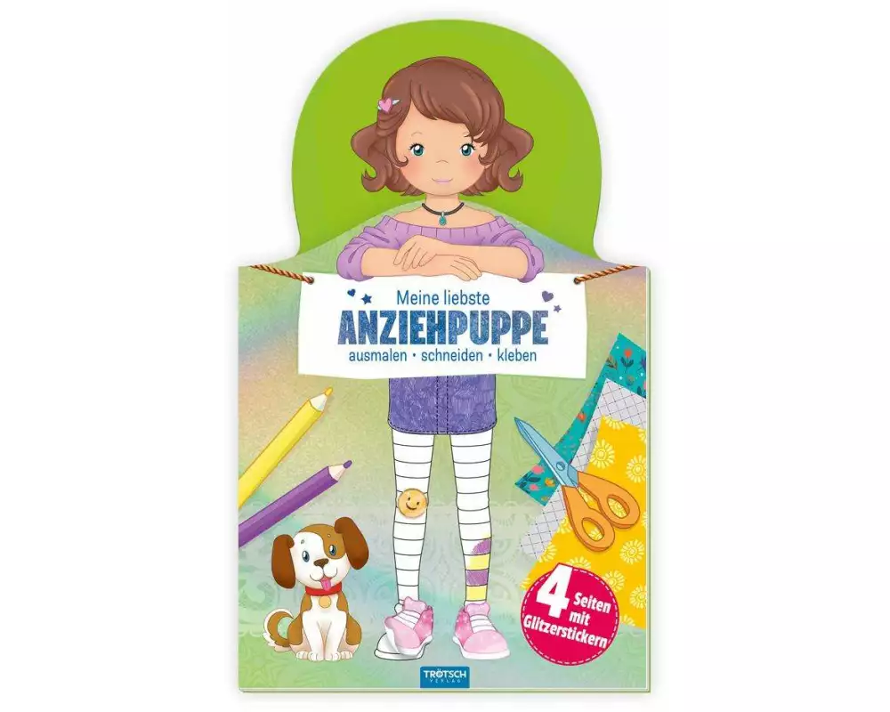 Trötsch Beschäftigungsbuch Malbuch Stickerbuch Meine liebste Anziehpuppe