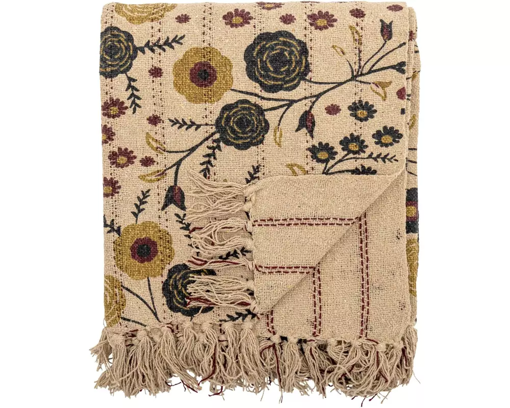 Bloomingville Decke Eydis 160 x 130 cm, Mehrfarbig