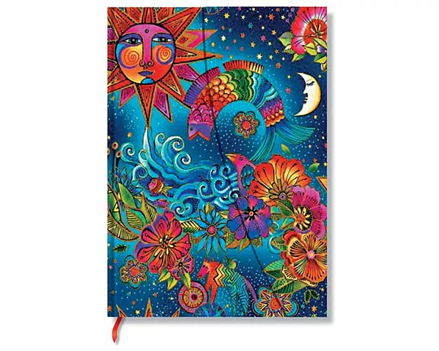Celestial Magic (Whimsical Creations) Midi Lined Hardback Journal (Wrap Closure)