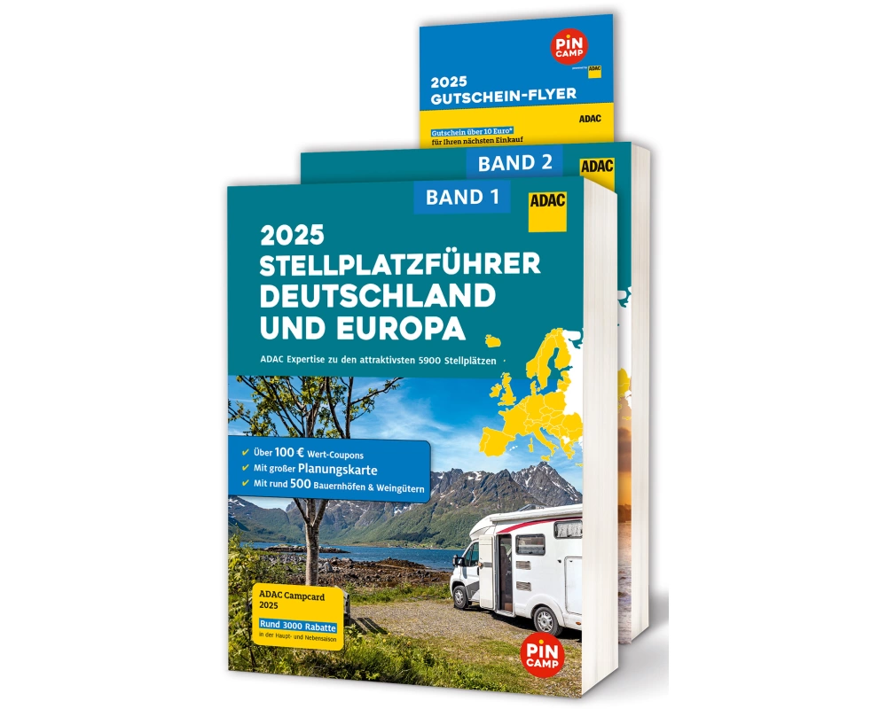 ADAC Stellplatzführer 2025 Deutschland und Europa