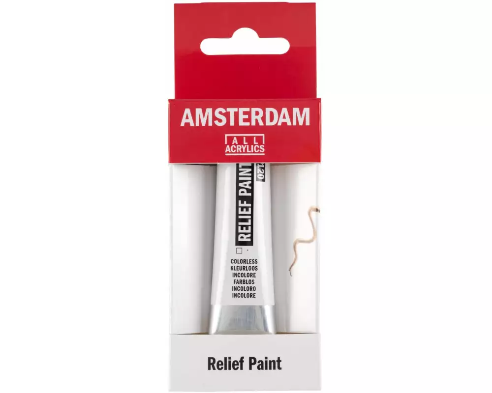 Amsterdam Acrylfarbe Reliefpaint 120 transparent, 20 ml