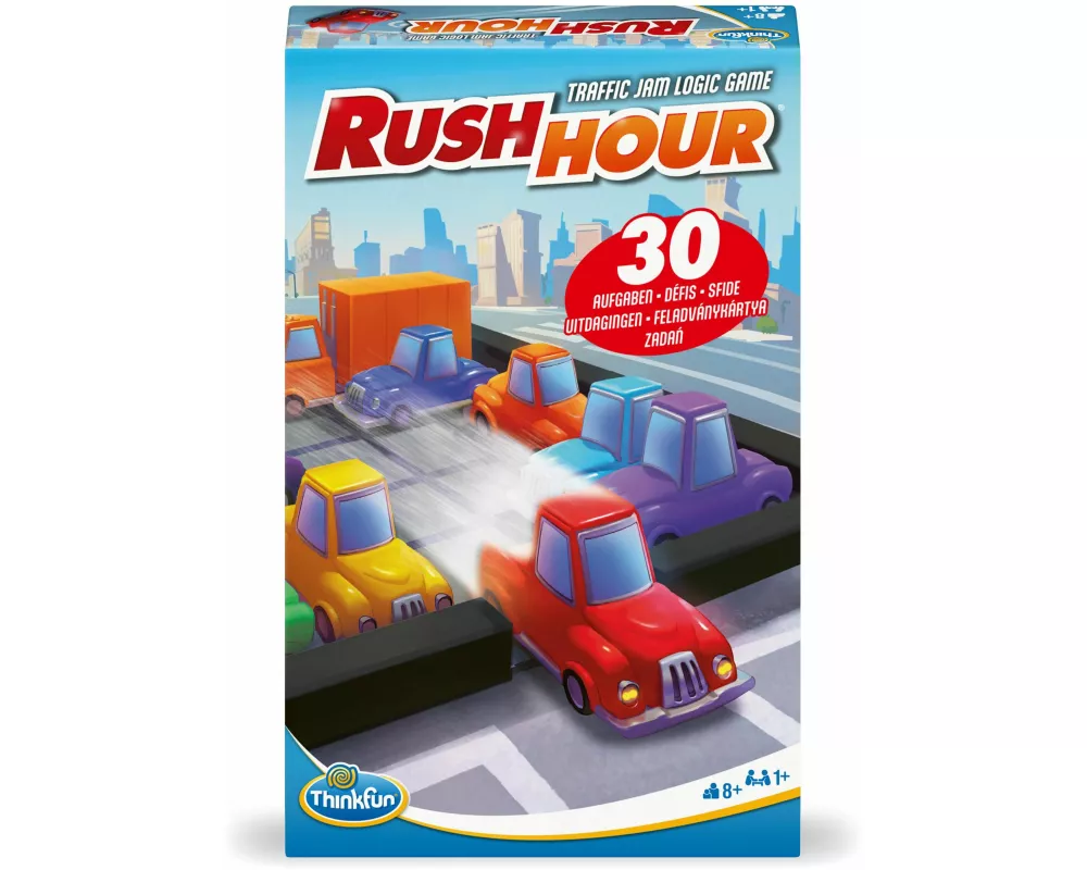 ThinkFun Rush Hour Rush Hour Mitbringspiel - Denkspiel ab 8 Jahre