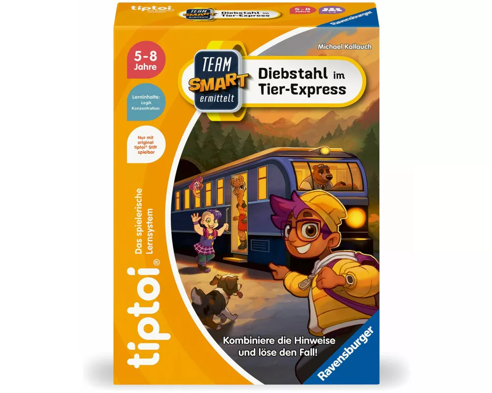 tiptoi Team SMART ermittelt: Diebstahl im Tier-Express - ab 5 Jahre
