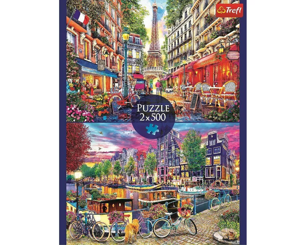 Puzzle 2 x 500 - Europäische Hauptstädte