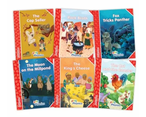Jolly Phonics Folktales Red Readers (Level 1) Complete Set (1-6)