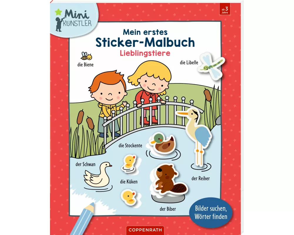 Mein erstes Sticker-Malbuch: Lieblingstiere