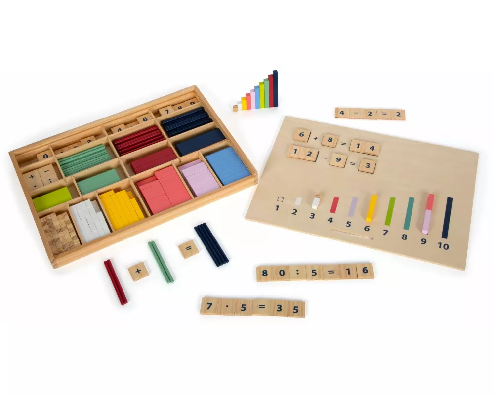Lernbox Rechenstäbchen mit Zahlen "Educate"