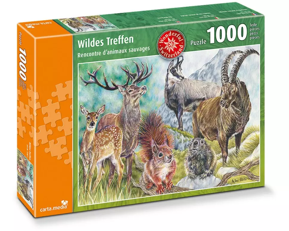 Carta.Media Puzzle Wildes Treffen 1000 Teile