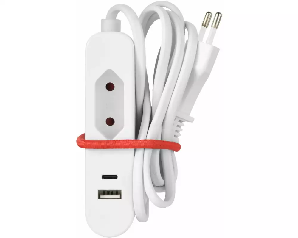 SKROSS Steckdosenleiste 1 x Euro-Steckdose, USB-A+C, 1.5 m