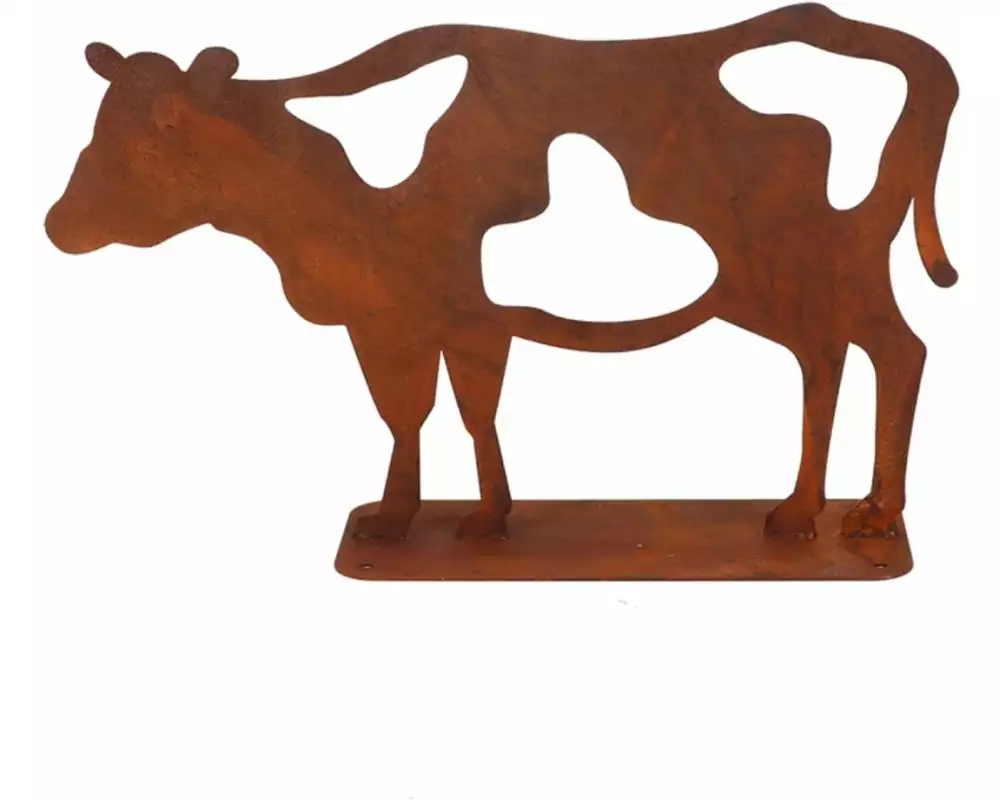 Esschert Design Dekofigur Kuh Rostbraun