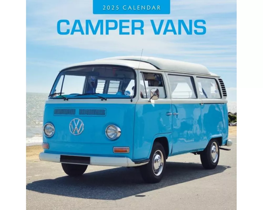 Camper Vans 2025 Square Wall Calendar