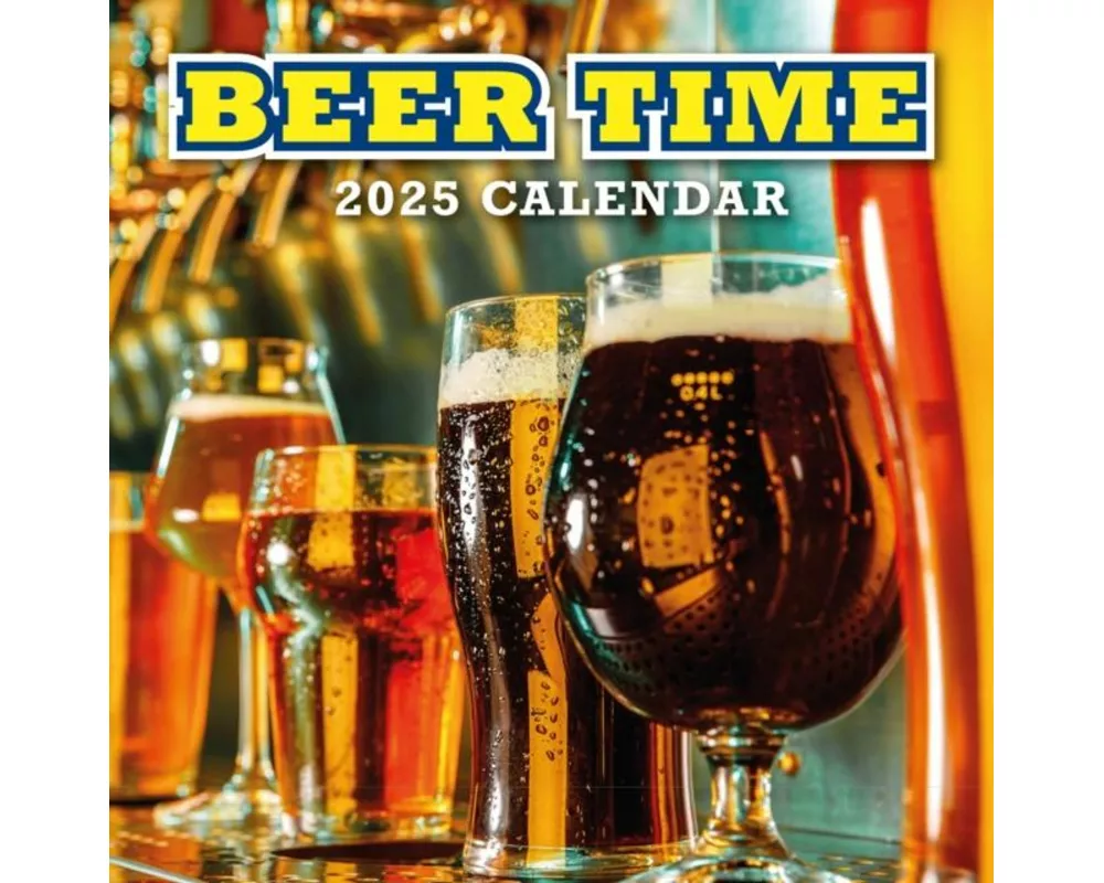 Beer Time 2025 Square Wall Calendar
