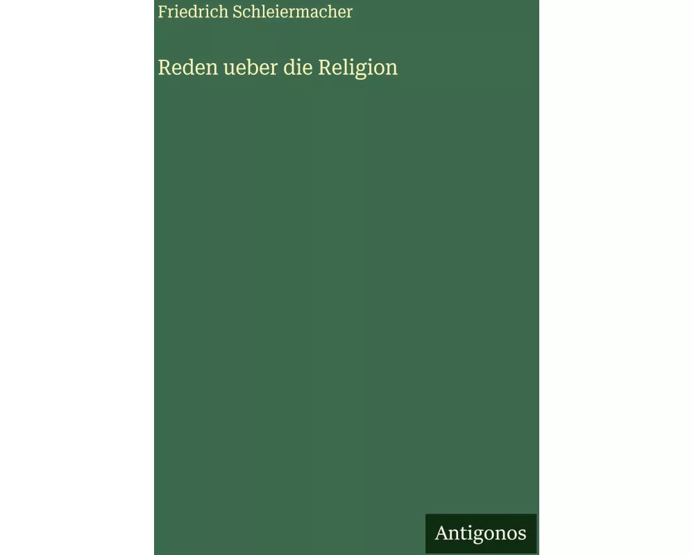 Reden ueber die Religion